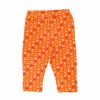 Ola! Otter Girl Leggings - Indian Flora Orange- Orange - 3 of 4