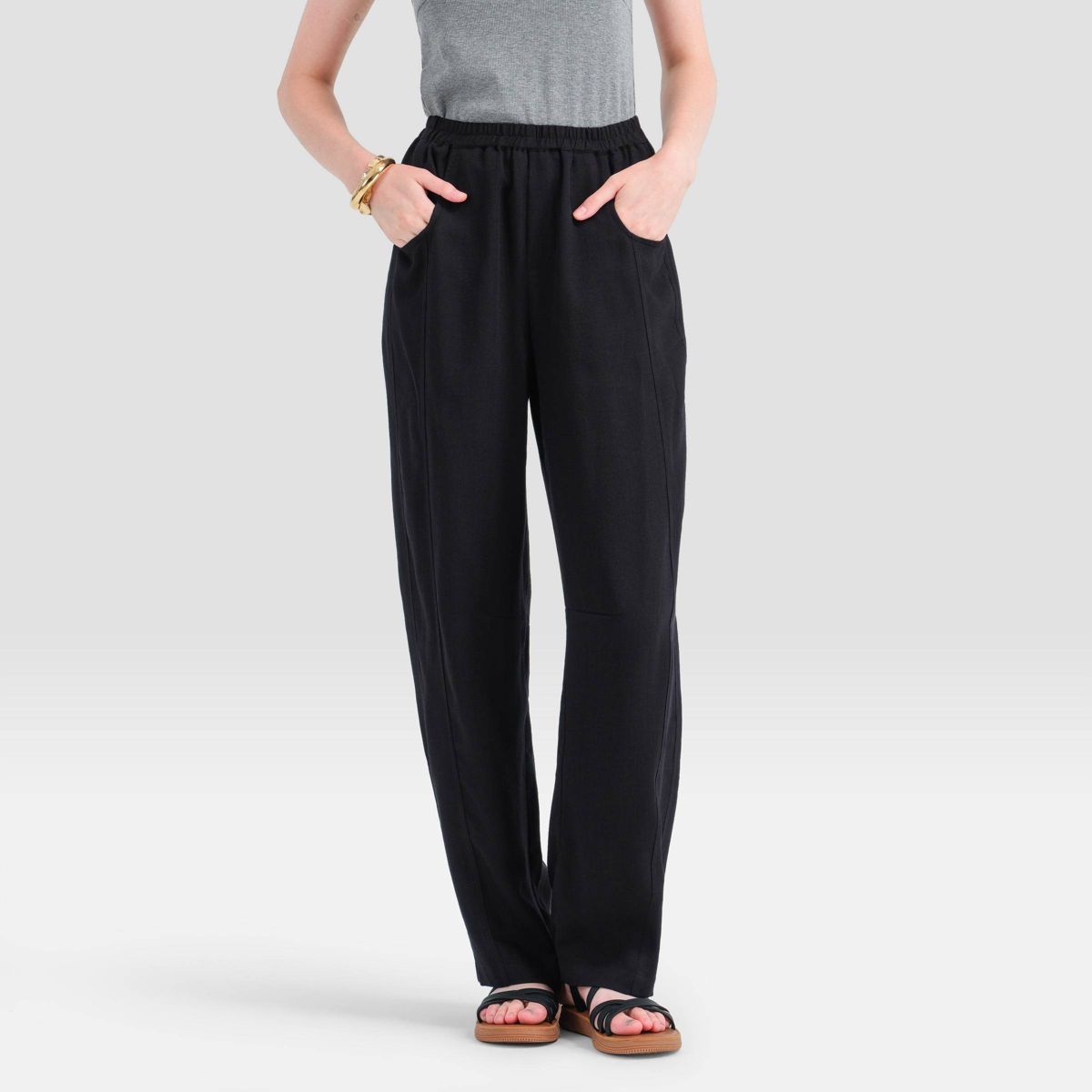 Women's Barrel Leg Pull-On Pants - Universal Thread™