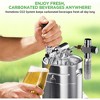 NutriChef 64 oz. Homebrew Mini Keg System with CO2 Dispenser - Stainless Steel - 3 of 4