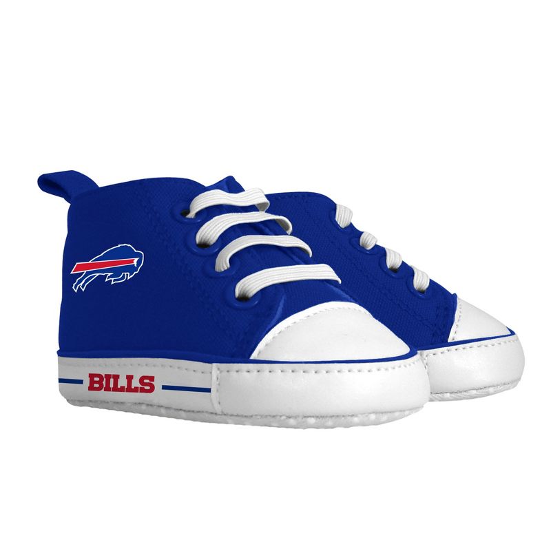 BabyFanatic Pre-Walkers High-Top Unisex Baby Shoes -  NFL Buffalo Bills, 1 of 6