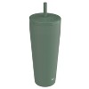 Zak Designs 30 fl oz Stainless Steel Straw Tumbler - 3 of 4