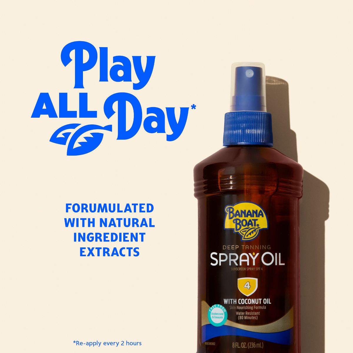 Banana Boat Deep Tanning Oil Sunscreen Pump Spray - SPF 4 - 8oz - thumbnail 5