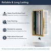 Head West 16"x26" Brushed Gold Recessed Medicine Cabinet with Beveled Mirror - 4 of 4