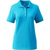 Lands' End School Uniform Women's Banded Short Sleeve Fem Fit Mesh Polo - 2 of 2
