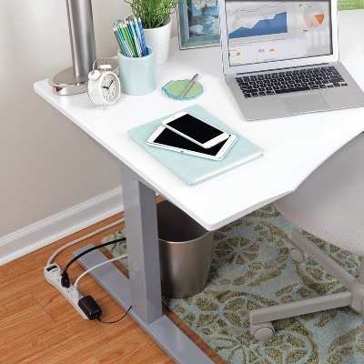 White 6-Outlet Surge Protector with 2-Foot Cord