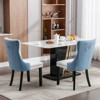 NicBex PU Dining Chairs Set of 2,Modern Tufted Upholstered Armless Kitchen Chairs with Wood Legs Nailhead Trim for Dining Room,Living Room,Kitchen - 4 of 4