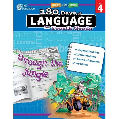 180 Days of Language for Fourth Grade - (180 Days of Practice) by  Suzanne I Barchers (Paperback)