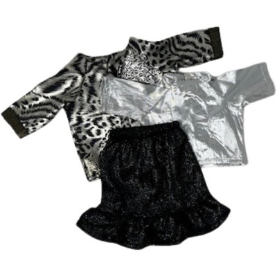 Doll Clothes Superstore Striking Handmade Outfit with Silver Accents for 18" Girl Dolls