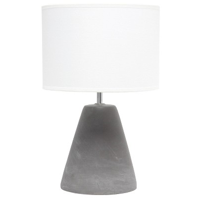 Pinnacle Concrete Table Lamp with Shade White - Simple Designs