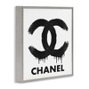 Stupell Industries Black Glam Drip Logo Framed Giclee Art - 3 of 4