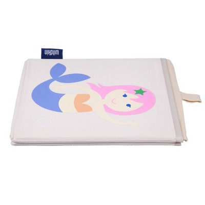 Mermaid Print Pink Fabric Kids Storage Cube