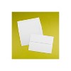 JAM Paper A6 Strathmore Invitation Envelopes 4.75 x 6.5 Bright White Linen 3137 - 4 of 4