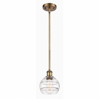 Rochester - 1 Light Stem Hung Mini Pendant In Industrial Style-7.88 Inches Tall and 5.88 Inches Wide