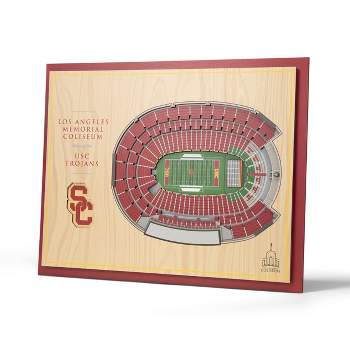 NCAA USC Trojans 5-Layer Stadiumviews 3D Wall Art