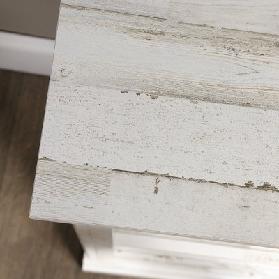 Adjustable Oak and White 3-Shelf Bookcase