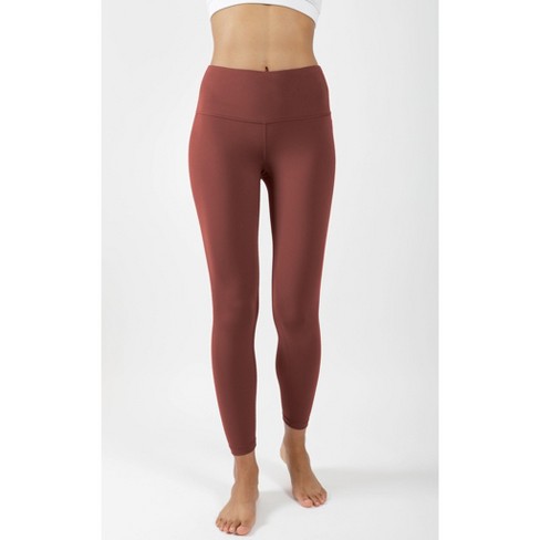 Yogalicious - Women's Lux High Waist 7/8 Ankle Legging - Rustic Cognac - X  Small : Target