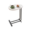 NicBex C-Shaped Side End Table for Sofa and Bedside,Couch Side Tables,Wood End Table with Metal Frame Slide for Bedroom Living Room - 3 of 4