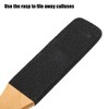 Unique Bargains Wooden Silicon Dual Sided Foot File Coarse and Fine Pedicure Removes Dead Skin Carbide Beige Black 1 Pc - 3 of 4