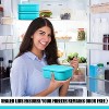 4 Pcs Silicone Freezer Trays with Lid, Reusable Rectangle Soup Containers & Ice Molds for Soups, Sauces, Stews - 3 of 4