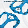 Unique Bargains Foot Peg Footrests Fit 9/16 Inch Axles Durable Rear Bicycle Pedal Nylon Metal Yellow 1 Pair - 3 of 4