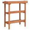 vidaXL Plant Stand Natural Wood Firwood Standard Durable Plant Stand - 4 of 4
