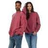 U.S. Apparel Men's & Women's Oversized Crew Neck Cozy Sweatshirt | Canyon Red - 2 of 4