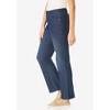 Woman Within Women's Plus Size Petite Secret Solutions; Tummy Smoothing Bootcut Denim Jean - image 4 of 4