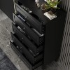 FUFU&GAGA 5-Drawer Vertical Dresser Multi-colour Glossy Finish for Bedroom Living Room - 2 of 4
