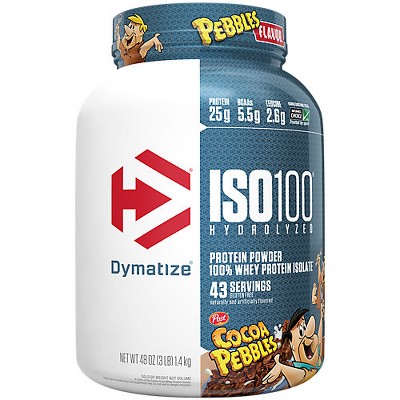 Photo 1 of ISO100 Hydrolyzed 100% Whey Protein Isolate - Cocoa Pebbles (3 Lbs. / 43 Servings) exp date 03/2026