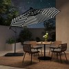 WestinTrends 10 Ft Outdoor Patio Solar LED Cantilever Umbrella - 2 of 4