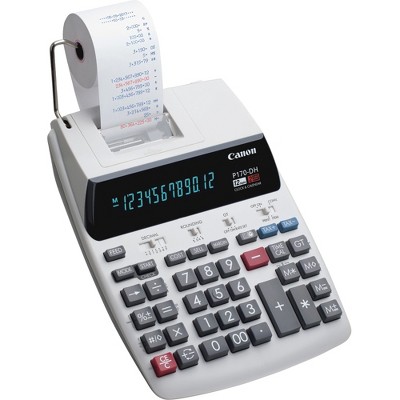 Canon P170DH 12-Digit Printing Calculator Black/Red Print 2.3 Lines/Sec P170DH3