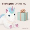 Bearington Lil' Rainbow Shimmers White Plush Stuffed Animal Unicorn, Rainbow Mane, 10 Inches - 4 of 4