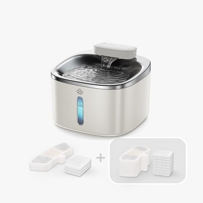 Oneisall PW04 Wireless Cat Fountain: 3.5L Stainless Steel, Battery Operated, Cordless, Rechargeable – Pet Water Dispenser (w/11 Filters)