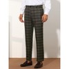 Lars Amadeus Men's Straight Fit Formal Plaid Patterned Suit Pants - image 2 of 4