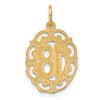 Black Bow Jewelry 14k Yellow Gold 18 Oval Charm or Pendant, 14mm - 3 of 4