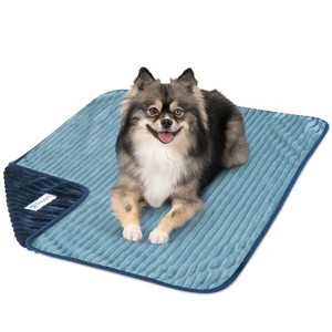 PetAmi Waterproof Dog Blanket, Leakproof Cat Throw, Plush Striped Reversible Blanket for Small Medium Large Pet - 1 of 4