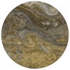Brown Taupe And Chocolate Abstract Washable Indoor Outdoor Area Rug - 4 of 4