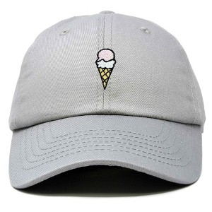 Dalix Double Scoop Ice Cream Embroidered Mens Cotton Dad Hat Baseball Cap - 1 of 4