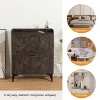 TIRAMISUBEST Grey Slim Tipping Bucket Shoe Cabinet with Adjustable Panel & Hanging Hooks-Minimalist Design, 3 Flip Drawers for Entryway or Hallway - 4 of 4