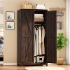 AMERLIFE Farmhouse Armoire Wardrobe Closet - 2 of 4