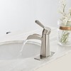 BWE Waterfall Single Hole Single-Handle Low-Arc Bathroom Sink Faucet With Pop-up Drain Assembly - image 4 of 4