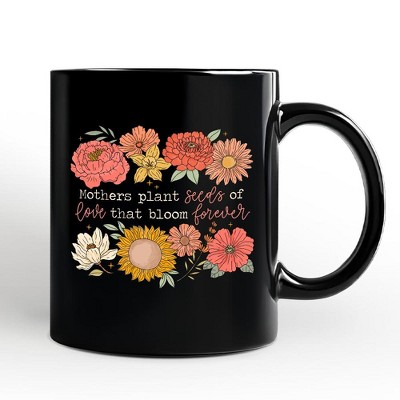 Seeds of Love Mama Floral Mug, Retro Gift for Sentimental Mothers | OrnamentallyYou
