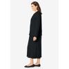 Woman Within Women's Plus Size Lettuce Trim Knit Jacket Dress - 4 of 4