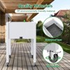 Dolonm Elevated Mobile Pocket Herb Garden Bed Planter ,Smart Drainage,Lockable Wheels, Storage Shelf - 4 of 4