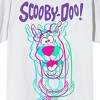 Scooby Doo Neon Character Crew Neck Short Sleeve Men's White T-shirt - image 2 of 3