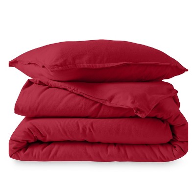 Cotton Flannel Duvet Cover & Sham Set by Bare Home