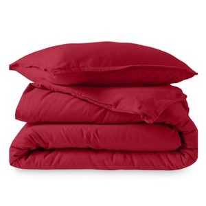 Cotton Flannel Duvet Cover & Sham Set by Bare Home - 1 of 4
