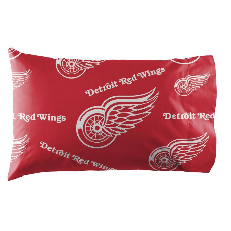 NHL Detroit Red Wings Rotary Bed Set, 3 of 4