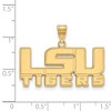 Black Bow Jewelry 14k Yellow Gold Louisiana State Fighting Tigers NCAA Medium Pendant - 2 of 3
