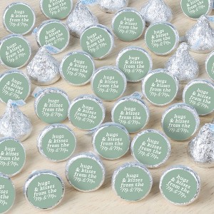 Big Dot of Happiness Sage Green Wedding Candy Stickers, Mr & Mrs Wedding Guest Favors, Party Favor Labels, Small Round Candy Stickers - 324 Count - 1 of 4